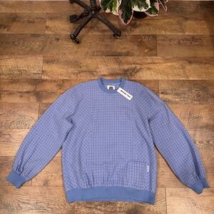 NEW Women’s Round Two Textured Crewneck Sweater - Blue